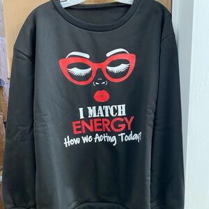 Black Graphic Sweatshirt